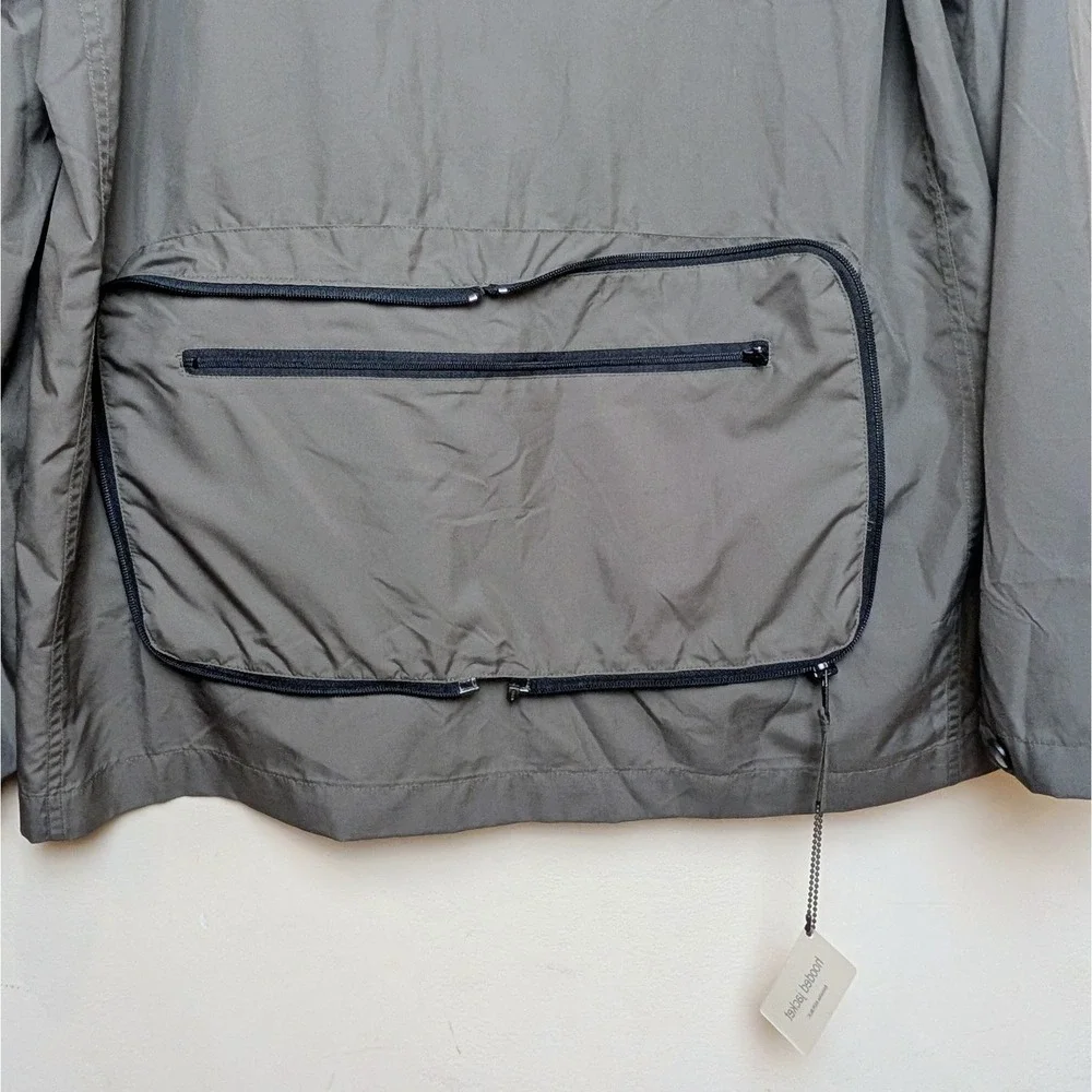 Vintage Banana‎ Republic Jacket Minimalist Zip Tech Windbreaker Pouch 2000 NWT M